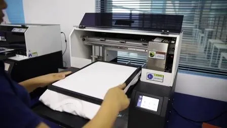 2020 Neuer mehrfarbiger digitaler Textil-DTG-Drucker im A3-Format mit Doppelköpfen 30 x 40 cm für T